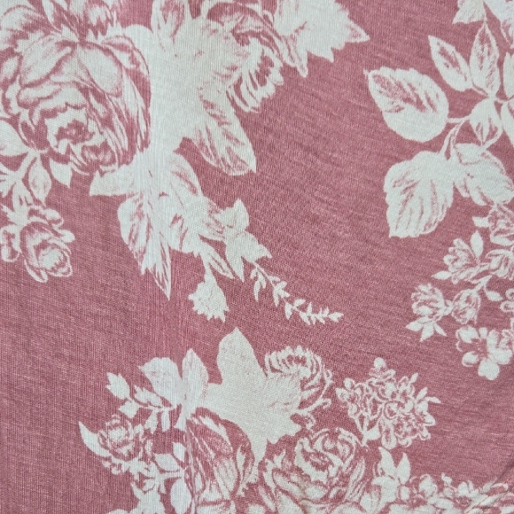 LA GYSPY M Casual Floral Wrap Mini Dress in Mauve Soft Beachy Sexy Feminine Flex - Picture 10 of 11